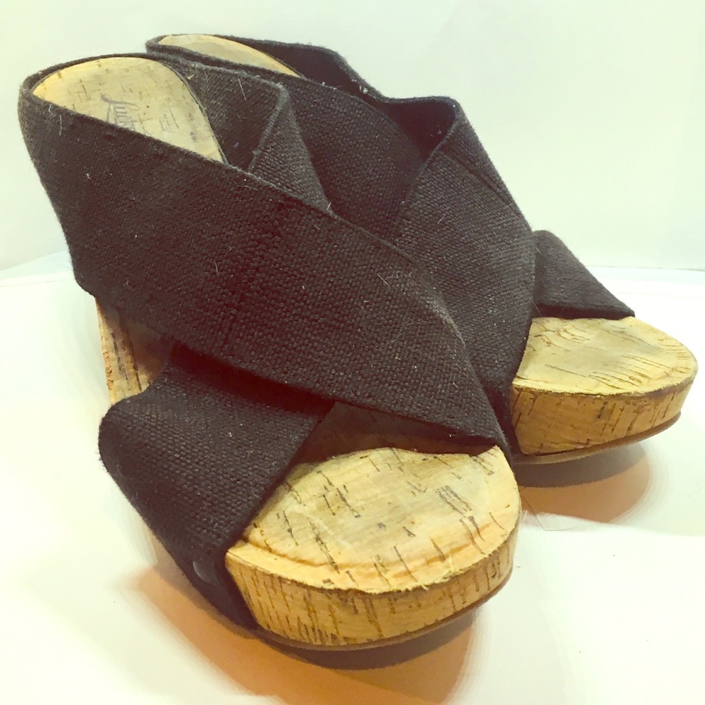 Lucky Brand Wedge Sandals, Size 8